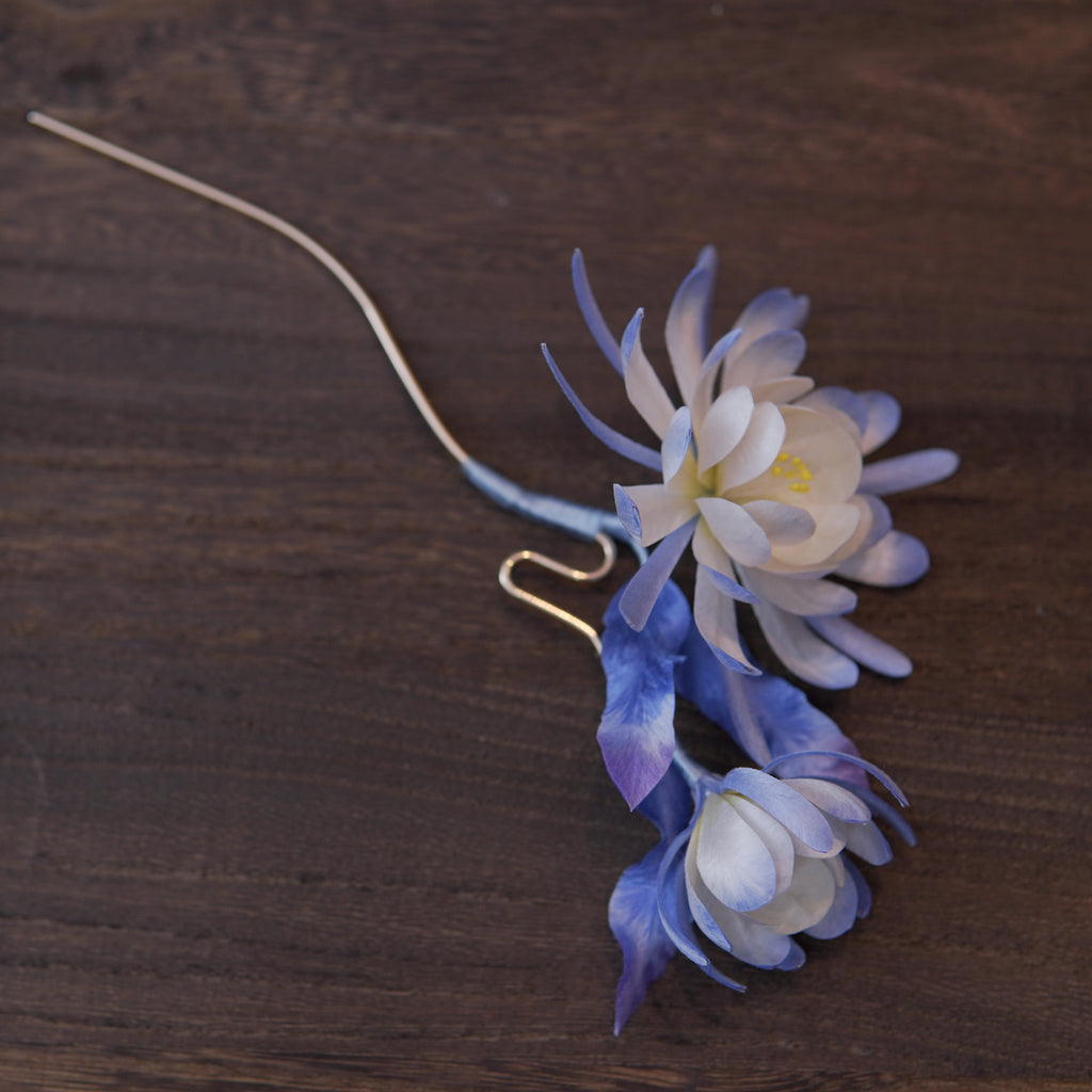 Handmade Silk Thread Epiphyllum Ronghua Hairpin | Chinese Heritage Floral Accessory