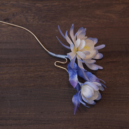 Handmade Silk Thread Epiphyllum Ronghua Hairpin | Chinese Heritage Floral Accessory