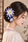 Handmade Silk Thread Epiphyllum Ronghua Hairpin | Chinese Heritage Floral Accessory