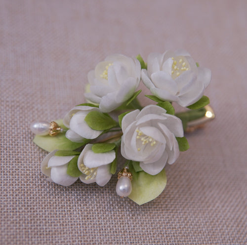 Handmade Silk Thread Jasmine Ronghua Flower | Chinese Intangible Heritage Craft